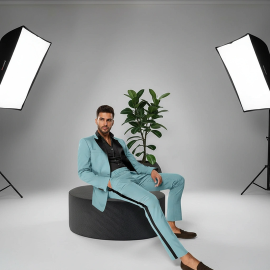 Mens SlimFit Trendy Groom Tuxedo Suit