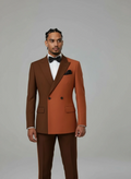 Pumpkin Splice Two-Tone Peak Lapel One Button Luxurious Men's Suit Custom M