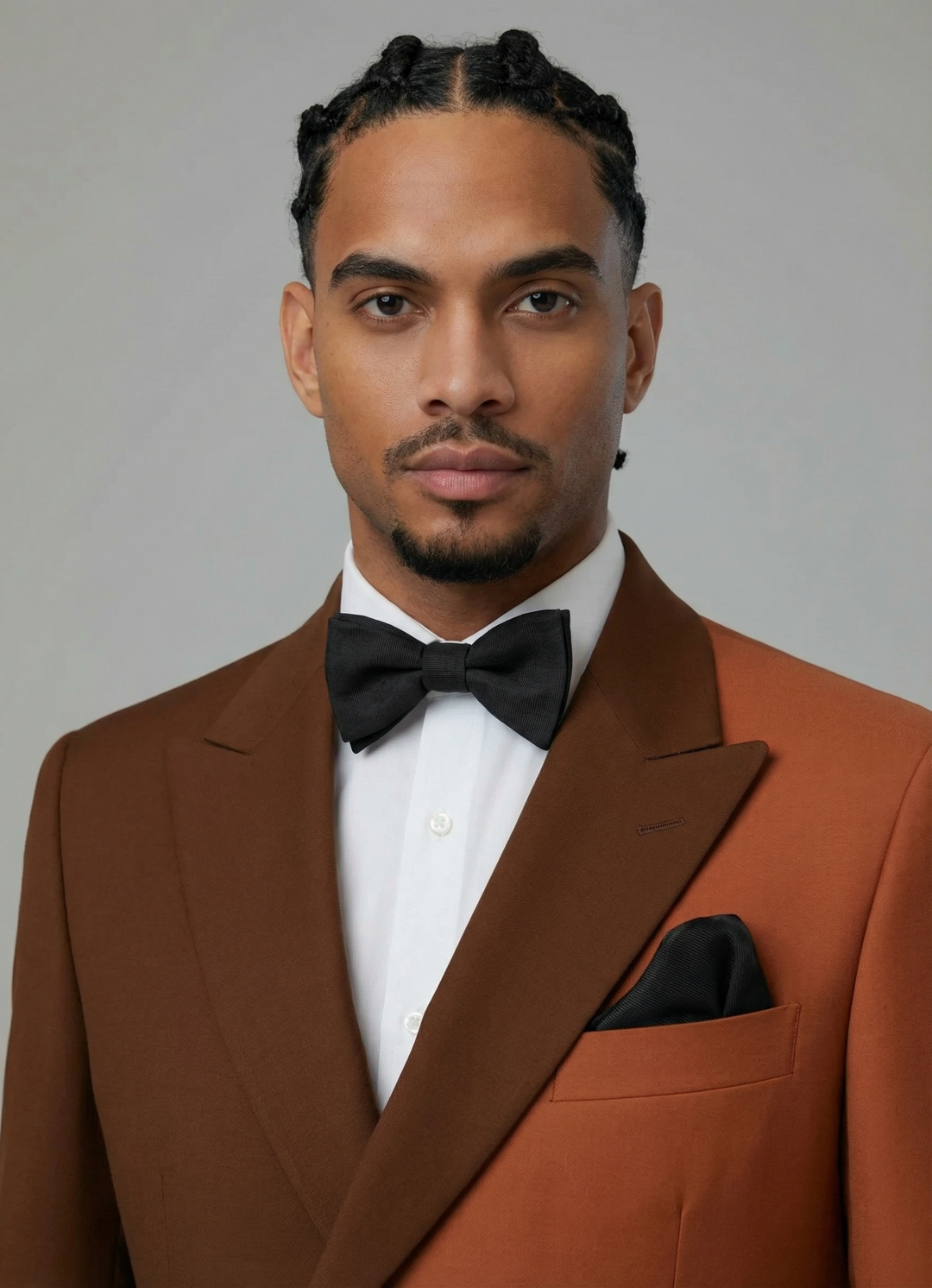 Pumpkin Splice Two-Tone Peak Lapel One Button Luxurious Men's Suit Custom M