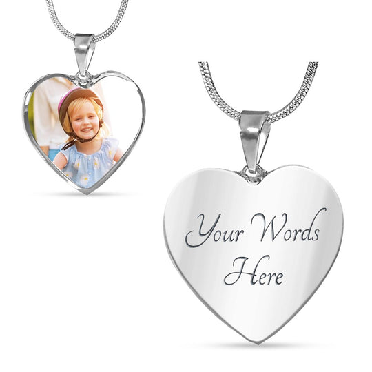 Picture It Customizable Personalized Picture Necklace Keepsake Gift