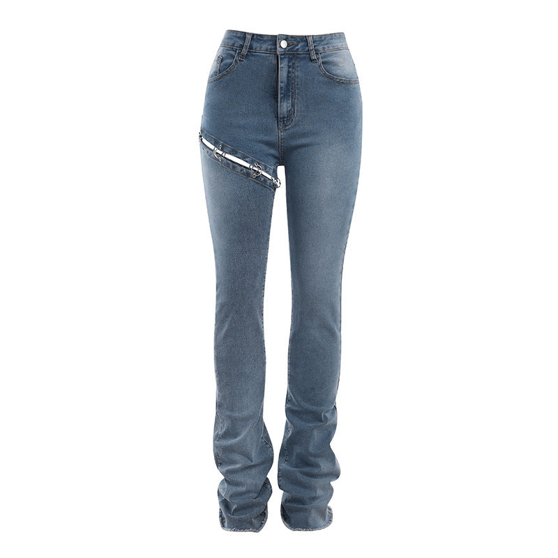 Maika Statement High Waist Detachable Slim Fit Jeans - ENE TRENDS -custom designed-personalized- tailored-suits-near me-shirt-clothes-dress-amazon-top-luxury-fashion-men-women-kids-streetwear-IG-best