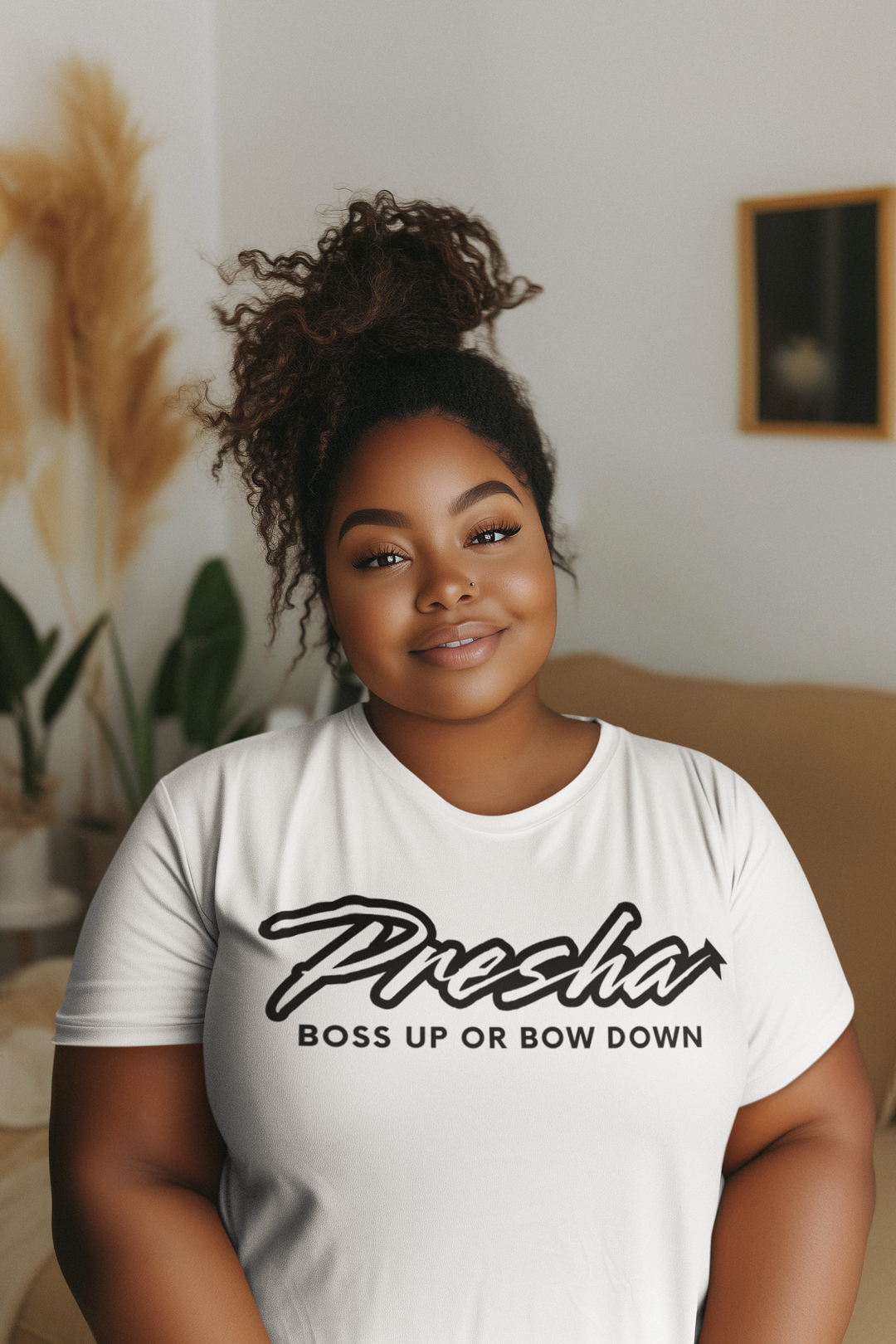 Presha White Cotton T-Shirt - Women's