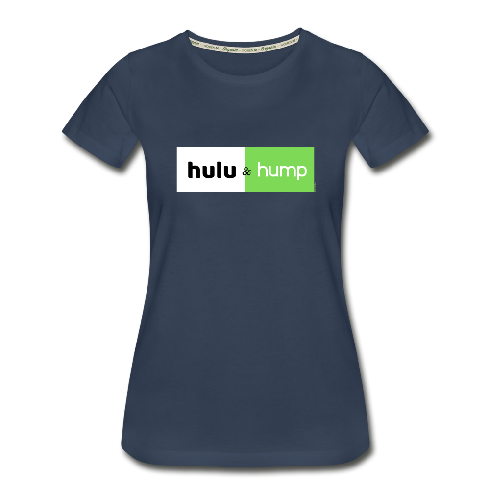 Hulu & Hump double-sided print Women’s Premium Organic T-Shirt (Eco-friendly) - navy
