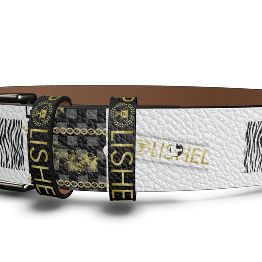 Polished Punteggiato Hand-Made leather belt White-Black Strap - ENE TRENDS -custom designed-personalized-near me-shirt-clothes-dress-amazon-top-luxury-fashion-men-women-kids-streetwear-IG