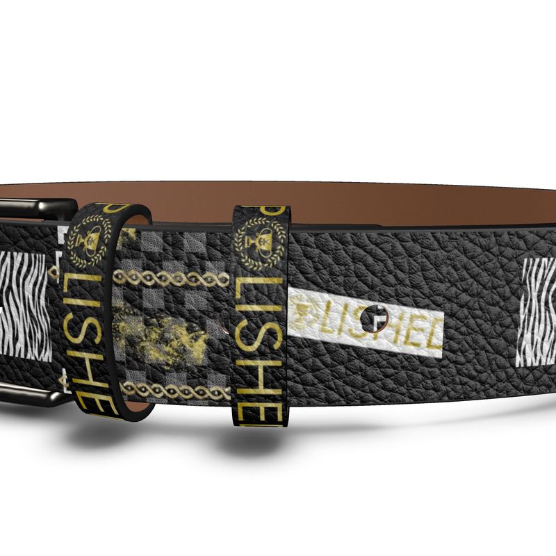 Polished Punteggiato Hand-Made leather belt Black-Black Strap - ENE TRENDS -custom designed-personalized-near me-shirt-clothes-dress-amazon-top-luxury-fashion-men-women-kids-streetwear-IG