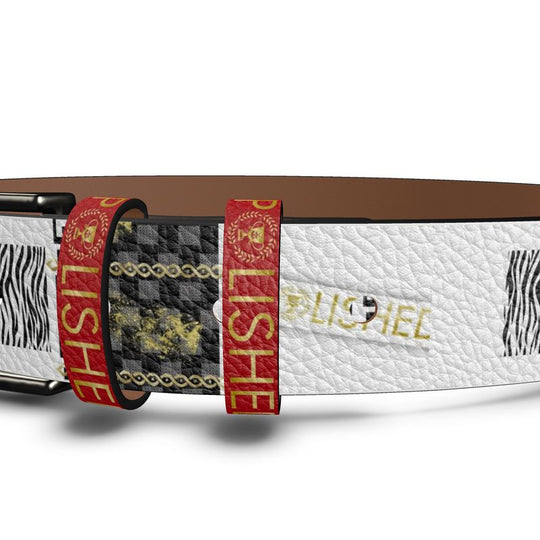Polished Punteggiato Hand-Made leather belt White-Red Strap - ENE TRENDS -custom designed-personalized-near me-shirt-clothes-dress-amazon-top-luxury-fashion-men-women-kids-streetwear-IG