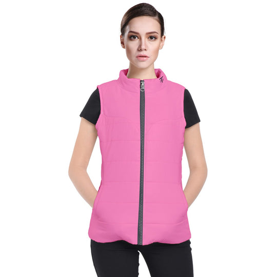 pink puffer vest coat, Rihanna looks, alternative, Trending