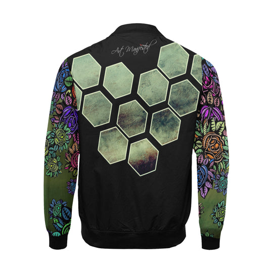 BLOOMING BOSS Bomber Jacket for Men by ART MANIFESTED - ENE TRENDS -custom designed-personalized-near me-shirt-clothes-dress-amazon-top-luxury-fashion-men-women-kids-streetwear-IG