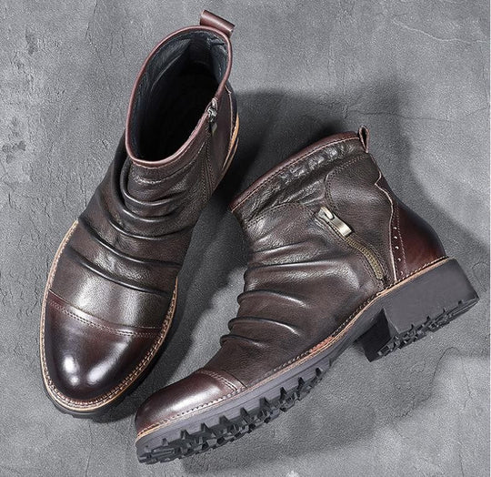Luxury Leather Mens Martin boots - ENE TRENDS -custom designed-personalized-near me-shirt-clothes-dress-amazon-top-luxury-fashion-men-women-kids-streetwear-IG