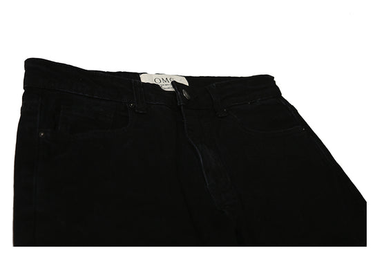 OMG Zipper Hem Stretchable Black Jeans - ENE TRENDS -custom designed-personalized-near me-shirt-clothes-dress-amazon-top-luxury-fashion-men-women-kids-streetwear-IG-best