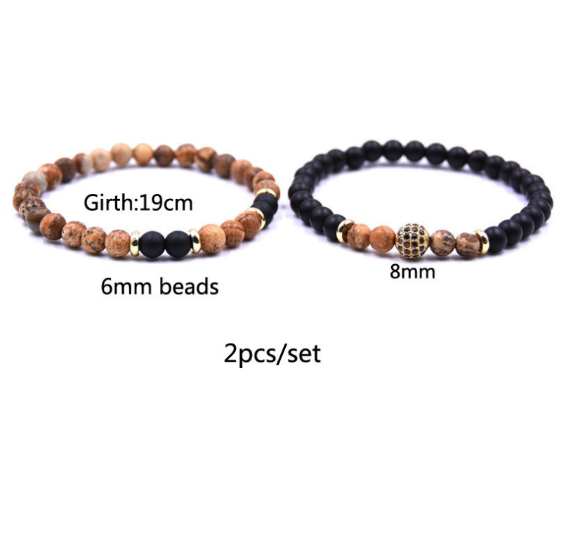 G.Bush Natural Stone Bracelet Sets Micro Zircon Bracelet - ENE TRENDS -custom designed-personalized-near me-shirt-clothes-dress-amazon-top-luxury-fashion-men-women-kids-streetwear-IG