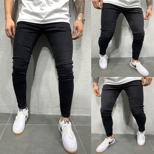 Men's Black Casual Stretch Jeans - ENE TRENDS -custom designed-personalized-near me-shirt-clothes-dress-amazon-top-luxury-fashion-men-women-kids-streetwear-IG-best