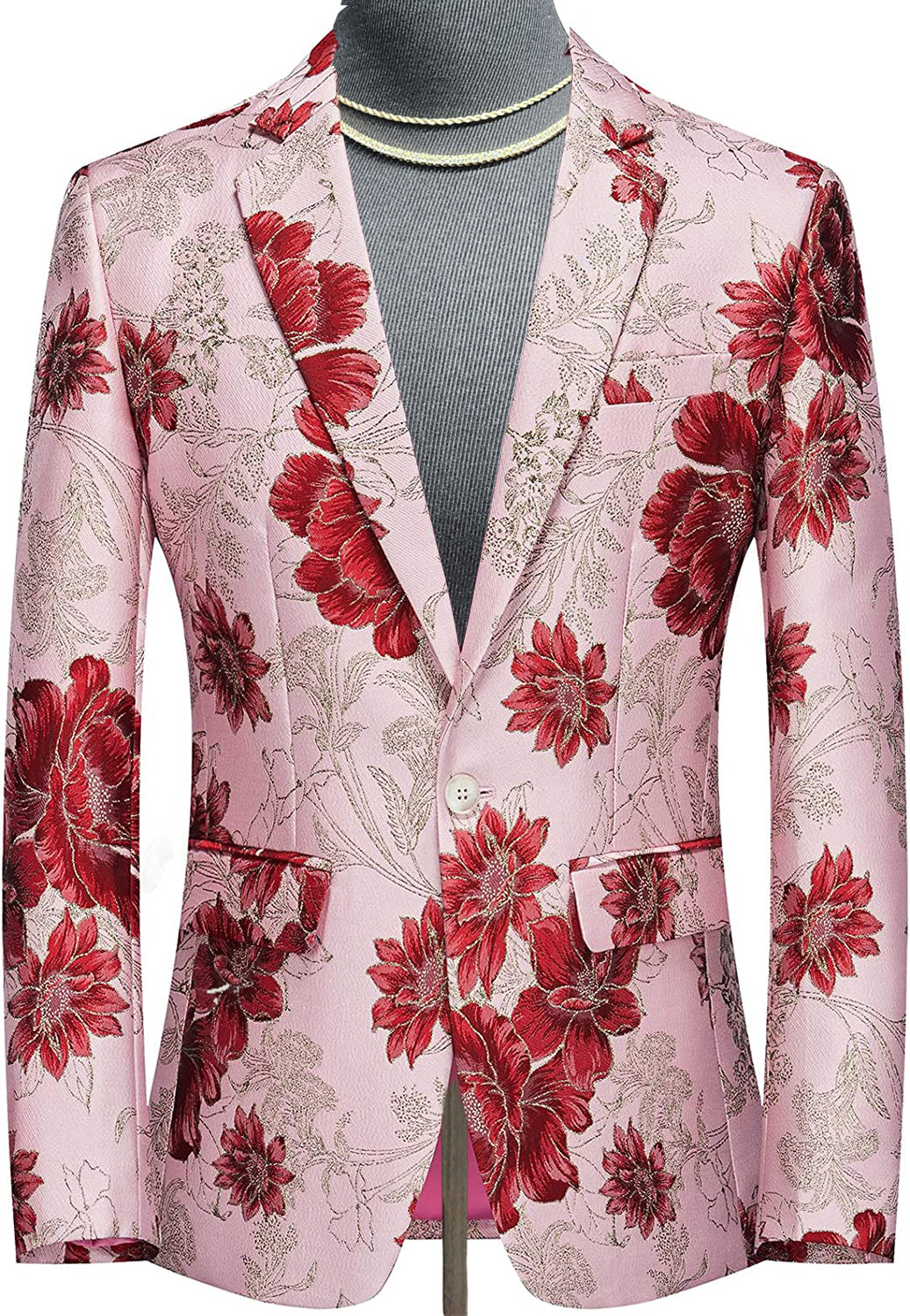 Men's Pink Slim-Fitting Elegant Tuxedo Jacket Party Blazer - ENE TRENDS -custom designed-personalized- tailored-suits-near me-shirt-clothes-dress-amazon-top-luxury-fashion-men-women-kids-streetwear-IG-best