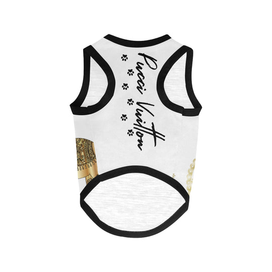 Pucci Vuitton LUCKY ELEMENTS White All Over Print Pet Tank Top - ENE TRENDS -custom designed-personalized-near me-shirt-clothes-dress-amazon-top-luxury-fashion-men-women-kids-streetwear-IG