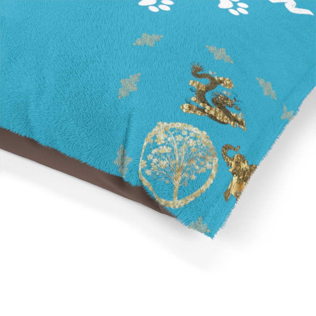 Pucci Vuitton 3 Lucky Elements Turquoise Pet Bed - ENE TRENDS -custom designed-personalized-near me-shirt-clothes-dress-amazon-top-luxury-fashion-men-women-kids-streetwear-IG