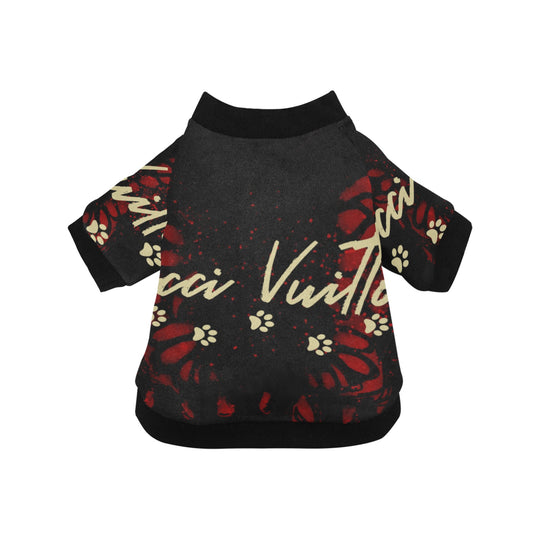 Black Butterfly Pet Dog Round Neck Shirt - ENE TRENDS -custom designed-personalized-near me-shirt-clothes-dress-amazon-top-luxury-fashion-men-women-kids-streetwear-IG