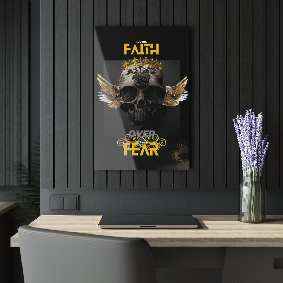 Faith Over FearAcrylic Prints (French Cleat Hanging) - ENE TRENDS -custom designed-personalized-near me-shirt-clothes-dress-amazon-top-luxury-fashion-men-women-kids-streetwear-IG-best