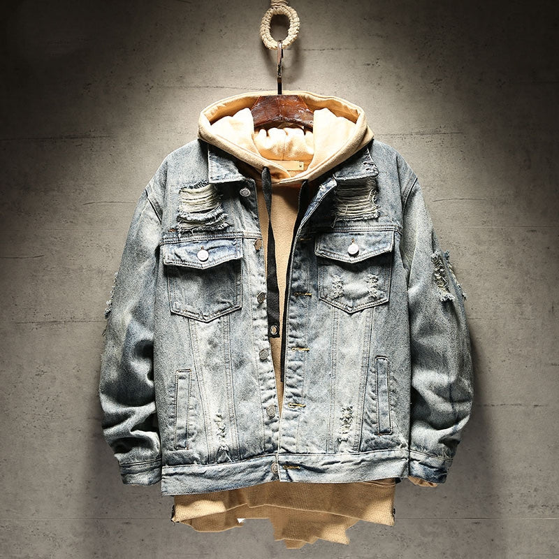 Skull Dust Denim Vintage Rock Jackets | ENE TRENDS