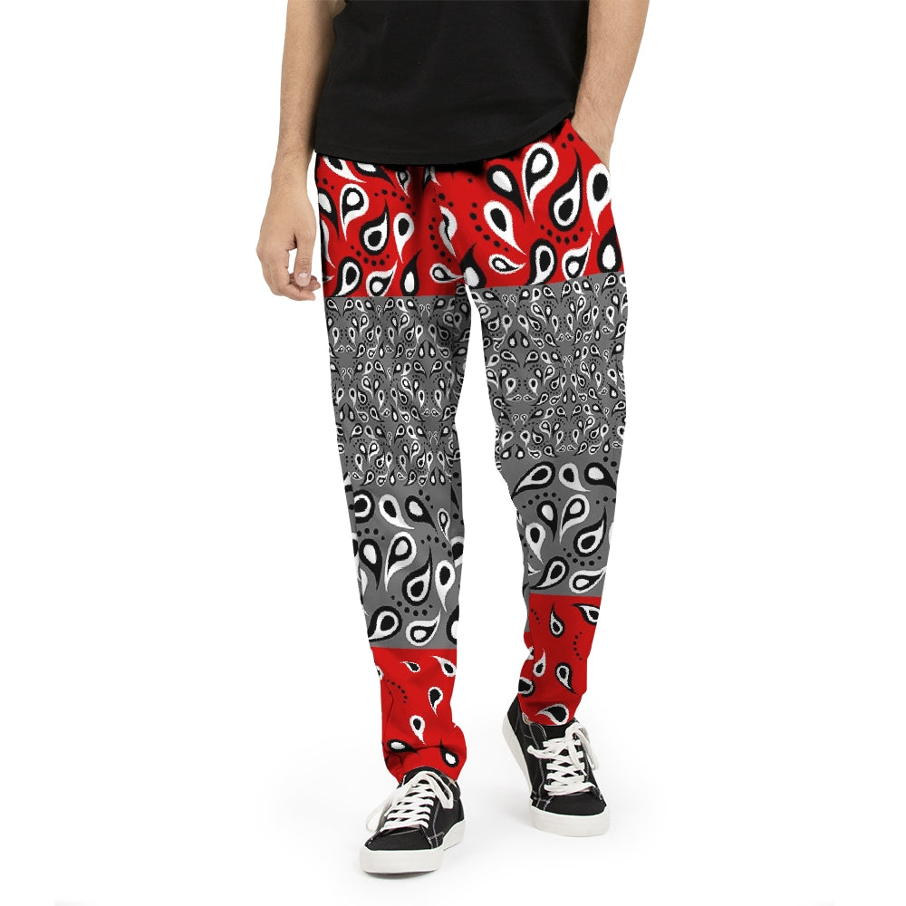 VAQUERO RED Men's Joggers 'CUT & SEW MADE TO ORDER' Men's Joggers - ENE TRENDS