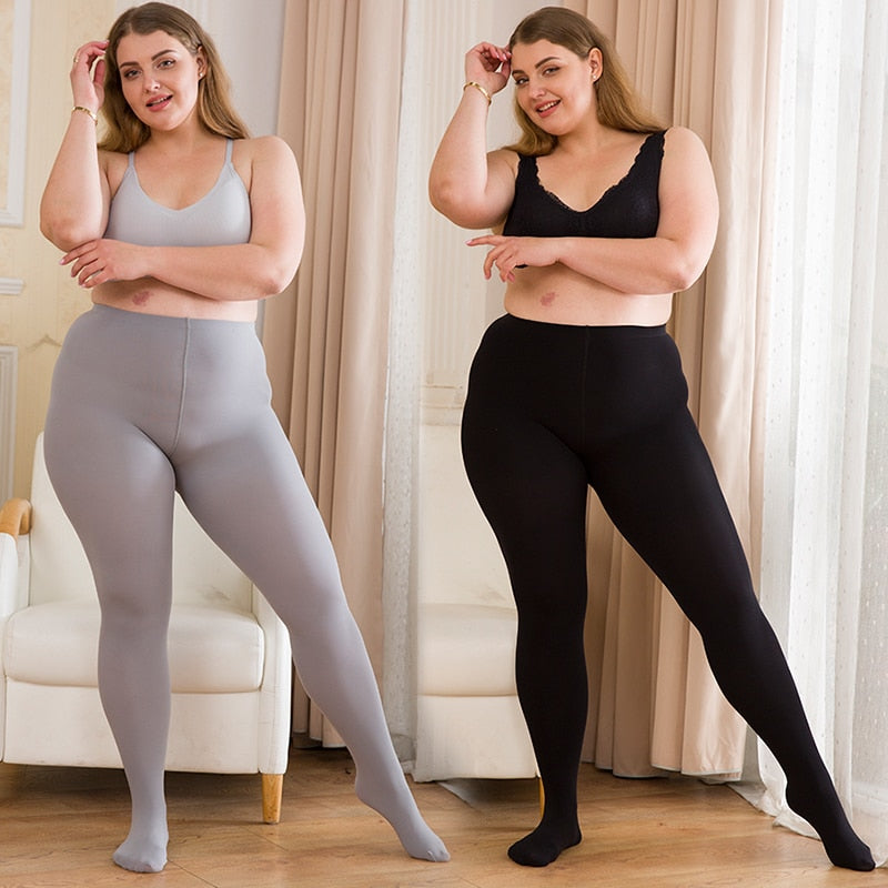 Womens Seamless High Waist Plus Size Tights 1200D_best priced-trendy-fashion-curvy-Compression-Stockings-Pantyhose-Shaping-Leg-Varicose-veins-Socks