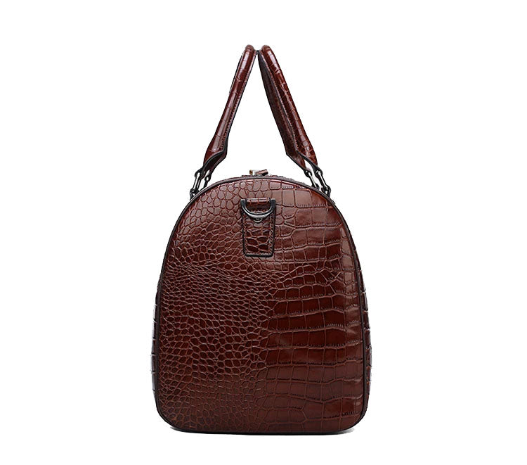 100% Genuine Leather Alligator Pattern Travel Bag (Free Express Shipping) - ENE TRENDS