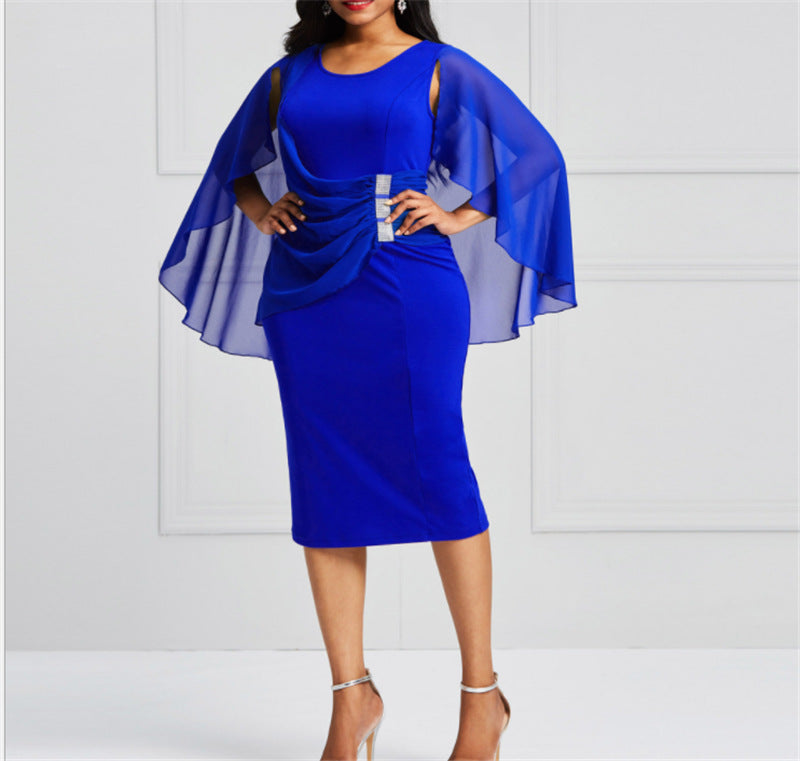 Plus Size Amazon Chiffon Dress Melinda U Neck Short Sleeve Floating Shawl Chiffon Dress ENE TRENDS Plus Size Amazon Chiffon Dress Melinda U Neck Short Sleeve Floating Shawl Chiffon Dress ENE TRENDS