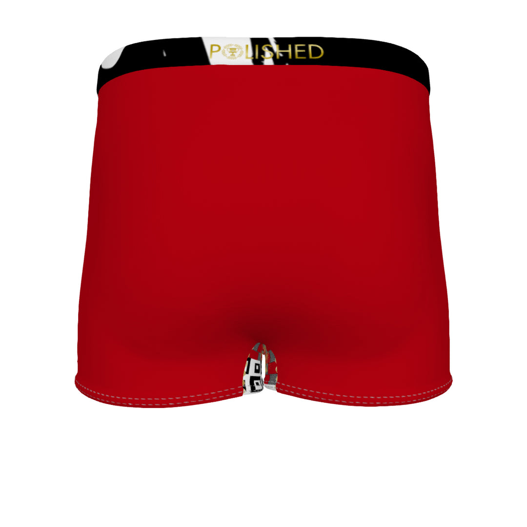 Polished Punteggiato Red Men's Boxer Briefs