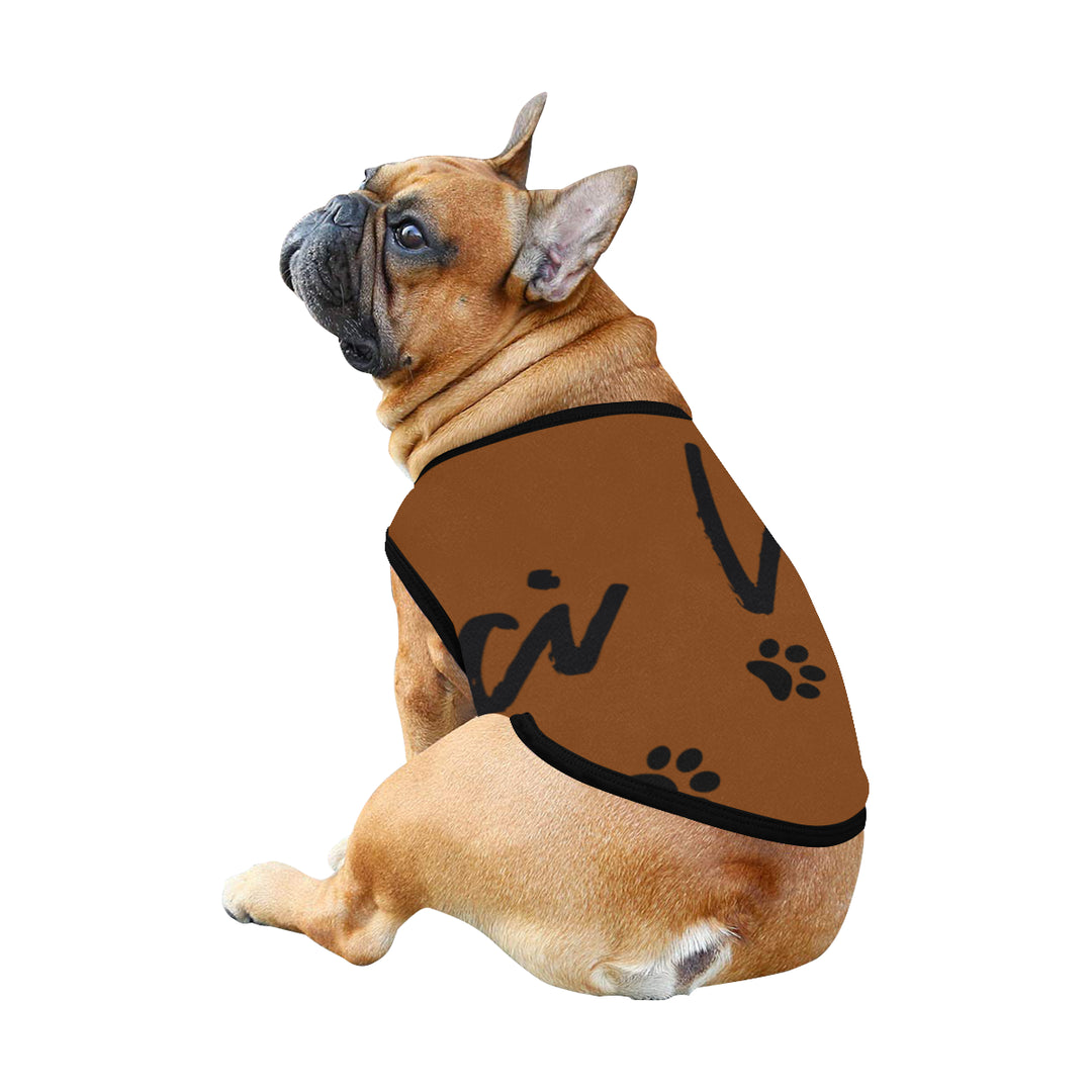 Pucci Vuitton Logo Brown All Over Printed Pet Tank Top - ENE TRENDS -custom designed-personalized-near me-shirt-clothes-dress-amazon-top-luxury-fashion-men-women-kids-streetwear-IG