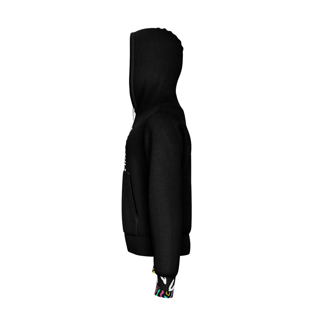 ZEBRA ZE Unisex Kids Hoodie (Eco-Friendly) BLACK - ENE TRENDS -custom designed-personalized-near me-shirt-clothes-dress-amazon-top-luxury-fashion-men-women-kids-streetwear-IG