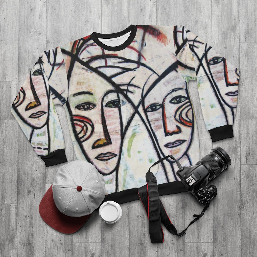 Abstract Gemini Unisex Sweatshirt by Art Manifested - ENE TRENDS -custom designed-personalized-near me-shirt-clothes-dress-amazon-top-luxury-fashion-men-women-kids-streetwear-IG