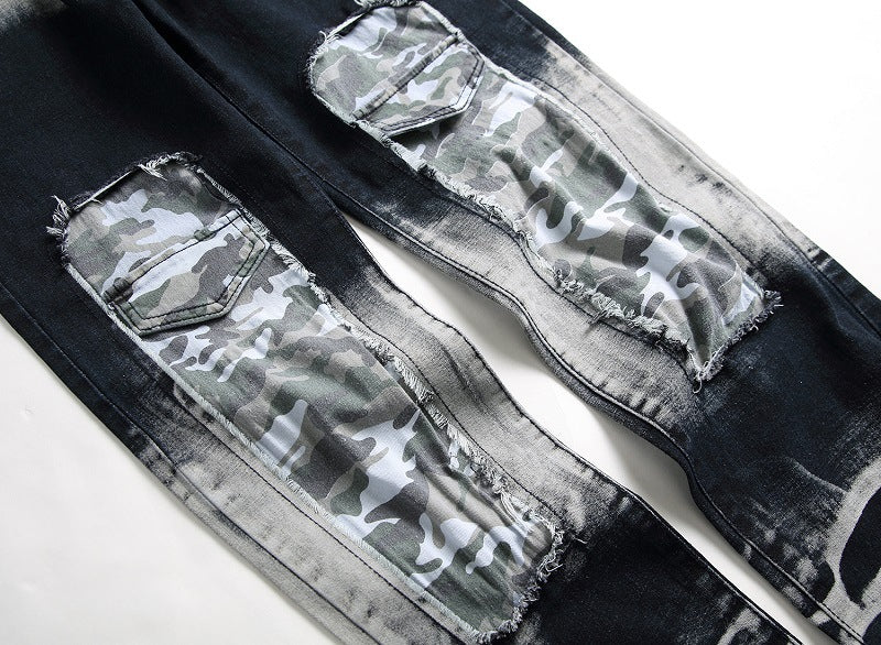 Camo Patched Men's jeans - ENE TRENDS -custom designed-personalized-near me-shirt-clothes-dress-amazon-top-luxury-fashion-men-women-kids-streetwear-IG