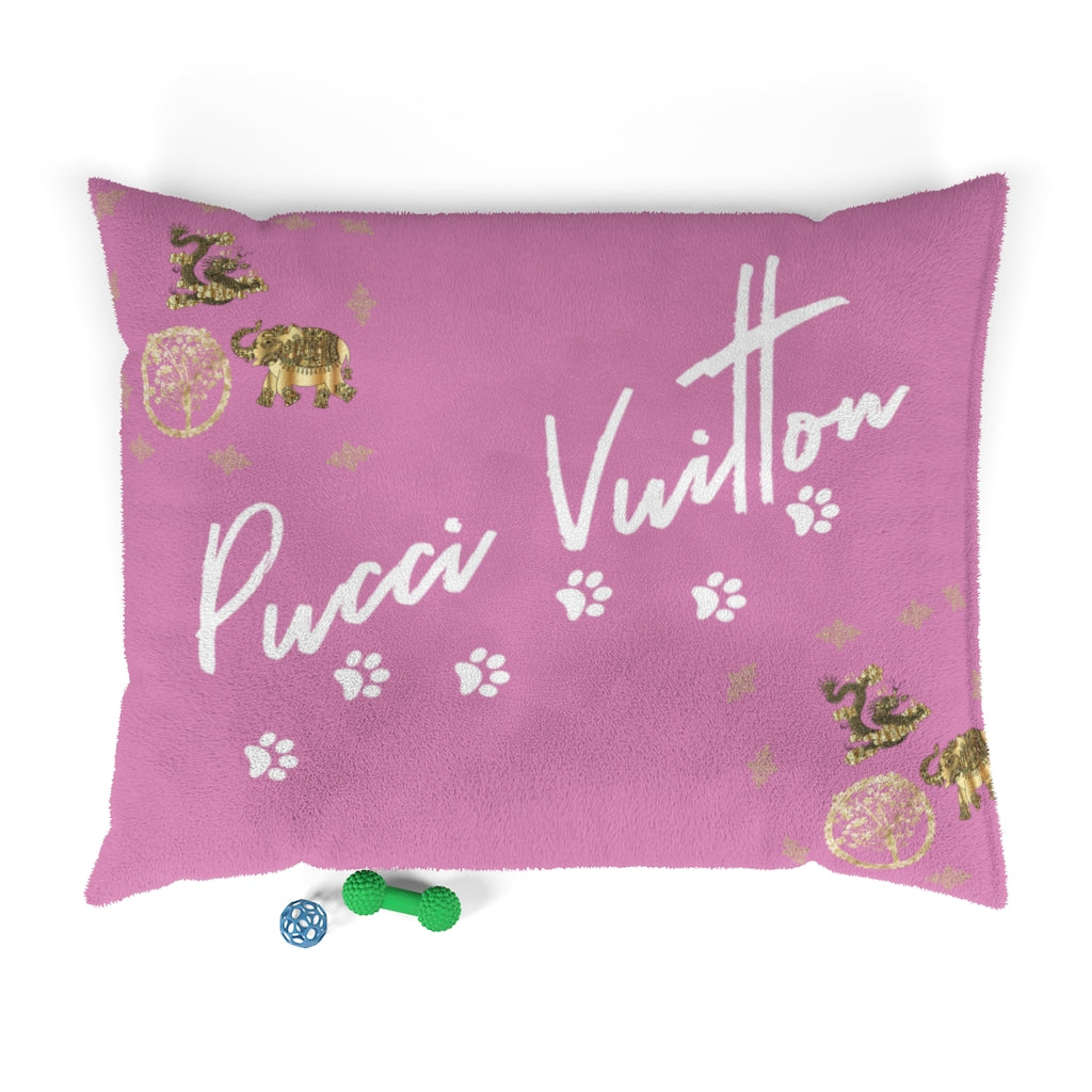 Pucci Vuitton 3 Lucky Elements Pink Pet Bed - ENE TRENDS -custom designed-personalized-near me-shirt-clothes-dress-amazon-top-luxury-fashion-men-women-kids-streetwear-IG