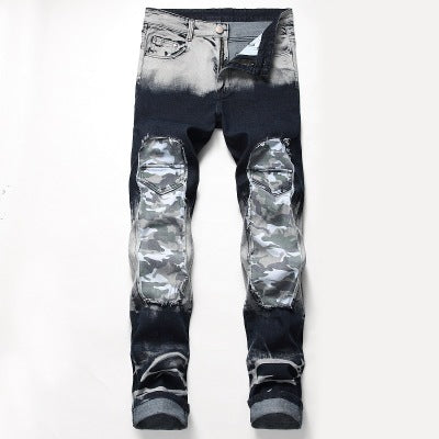 Camo Patched Men's jeans - ENE TRENDS -custom designed-personalized-near me-shirt-clothes-dress-amazon-top-luxury-fashion-men-women-kids-streetwear-IG