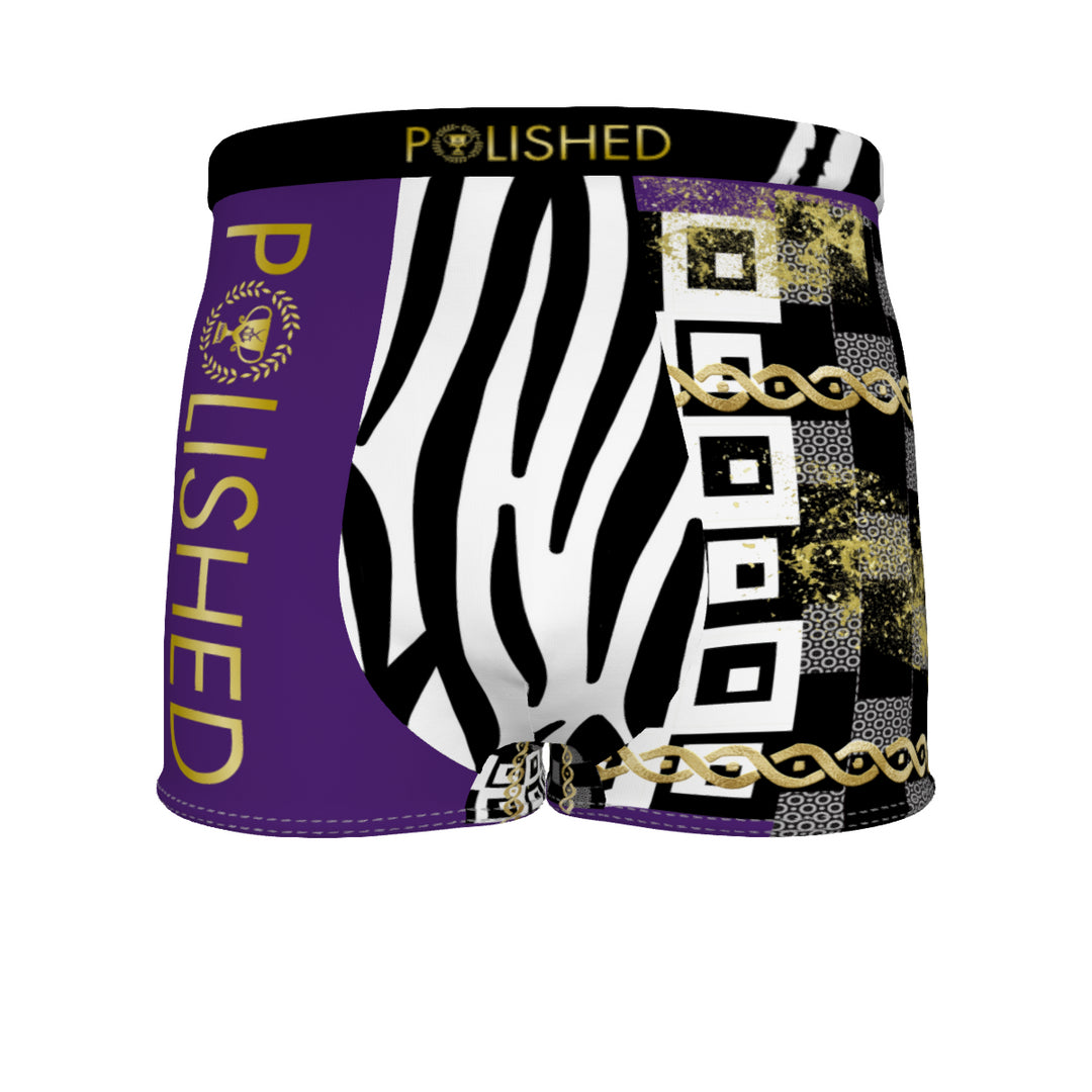 Polished Punteggiato Purple-Pain Men's Boxer Briefs