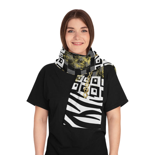 Polished Punteggiato ZE-1 Luxury Scarf - ENE TRENDS -custom designed-personalized-near me-shirt-clothes-dress-amazon-top-luxury-fashion-men-women-kids-streetwear-IG