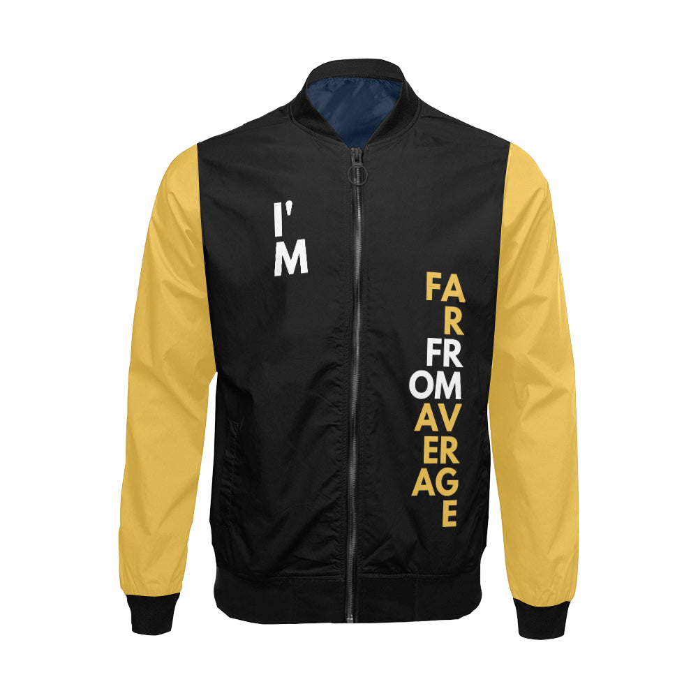 Far From Average Men's Bomber Jacket - ENE TRENDS -custom designed-personalized-near me-shirt-clothes-dress-amazon-top-luxury-fashion-men-women-kids-streetwear-IG