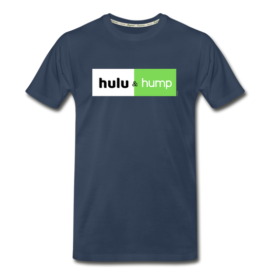 Hulu & Hump double-sided print Men’s Premium Organic T-Shirt (Eco-friendly) - navy