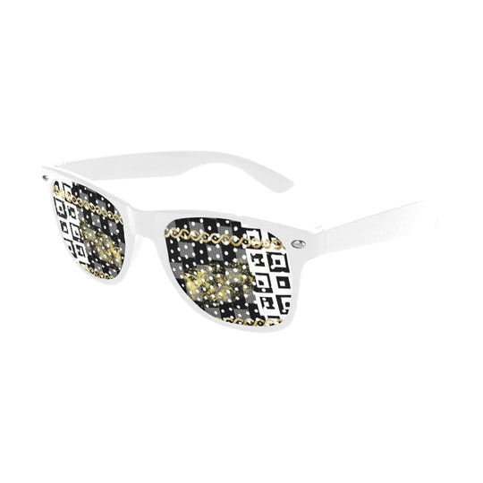 Punteggiato BLACK -White Frame Custom Goggles (Perforated Lenses) - ENE TRENDS -custom designed-personalized-near me-shirt-clothes-dress-amazon-top-luxury-fashion-men-women-kids-streetwear-IG