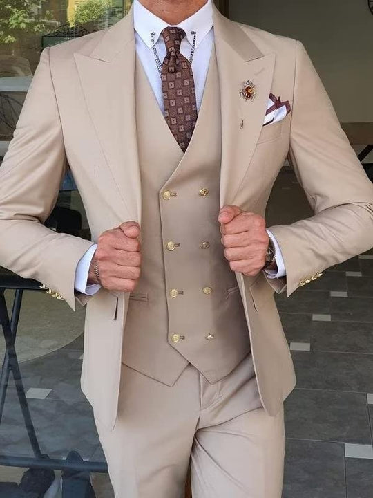 Finnegan Single-Breasted 3 Piece Slim Fit Lapel Suit (Blazer+Pants+Vest) - ENE TRENDS -custom designed-personalized- tailored-suits-near me-shirt-clothes-dress-amazon-top-luxury-fashion-men-women-kids-streetwear-IG-best