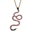 Serpent Micro-inlaid zircon color snake pendant - ENE TRENDS -custom designed-personalized-near me-shirt-clothes-dress-amazon-top-luxury-fashion-men-women-kids-streetwear-IG