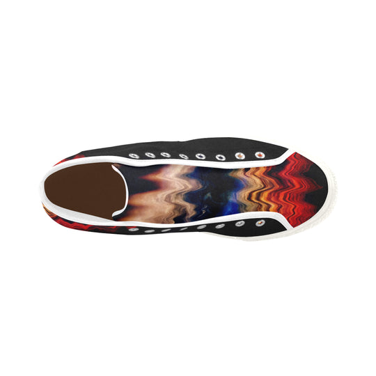 "MELTED SUNSET II" Men's Canvas Sneakers - ENE TRENDS