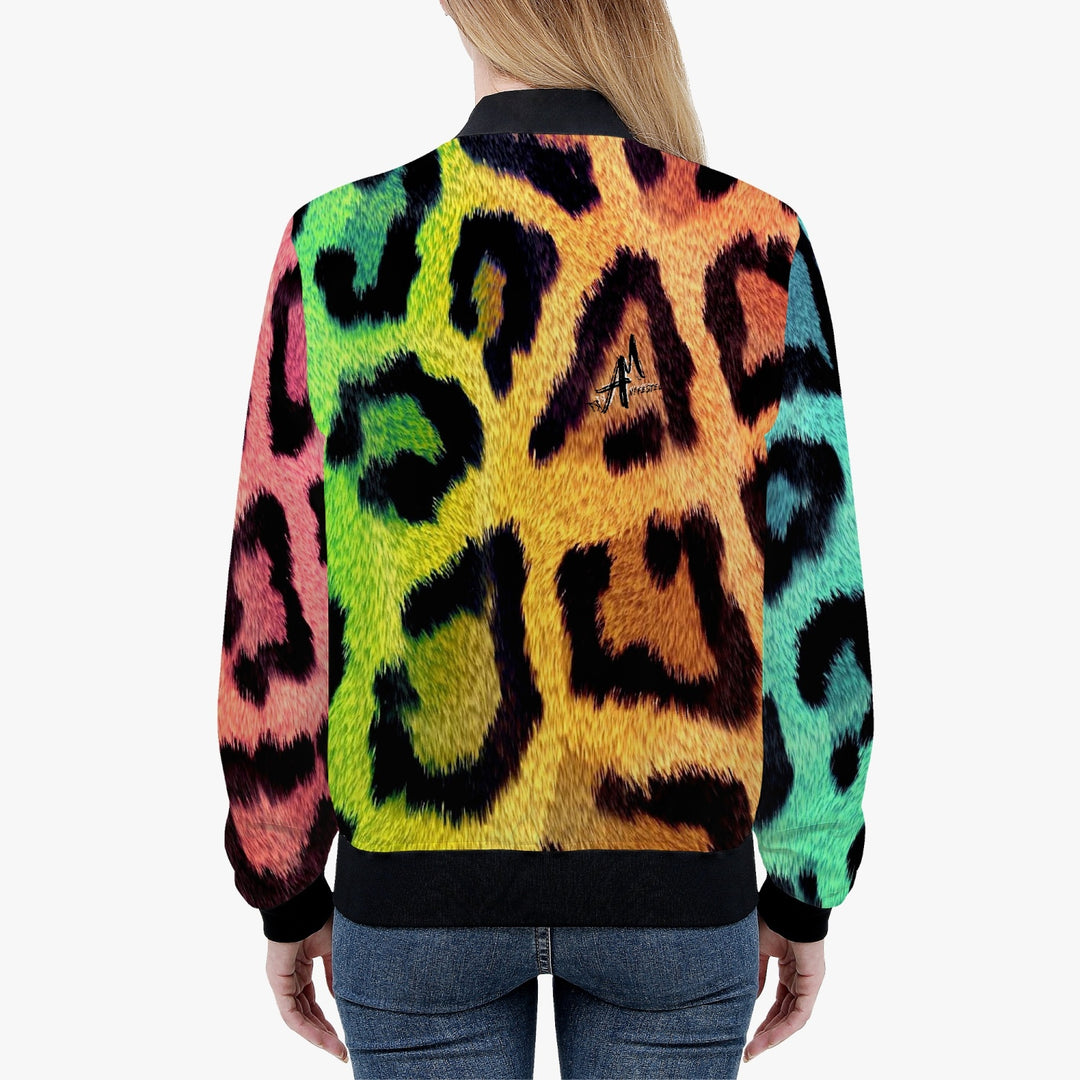 Rainbow Leopard Trending Women’s Jacket (Handmade) - ENE TRENDS -custom designed-personalized-near me-shirt-clothes-dress-amazon-top-luxury-fashion-men-women-kids-streetwear-IG