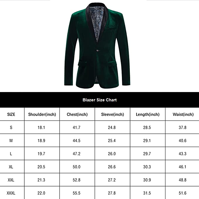 Mens Velvet Slim Fit One Button Solid Blazer Suit Jacket - ENE TRENDS -custom designed-personalized-near me-shirt-clothes-dress-amazon-top-luxury-fashion-men-women-kids-streetwear-IG-best