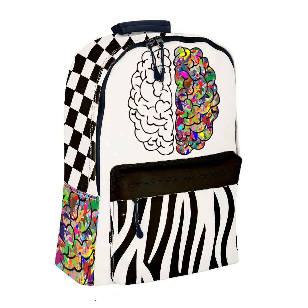 A Beautiful Mind II Printed Leather Backpack - ENE TRENDS -custom designed-personalized-near me-shirt-clothes-dress-amazon-top-luxury-fashion-men-women-kids-streetwear-IG