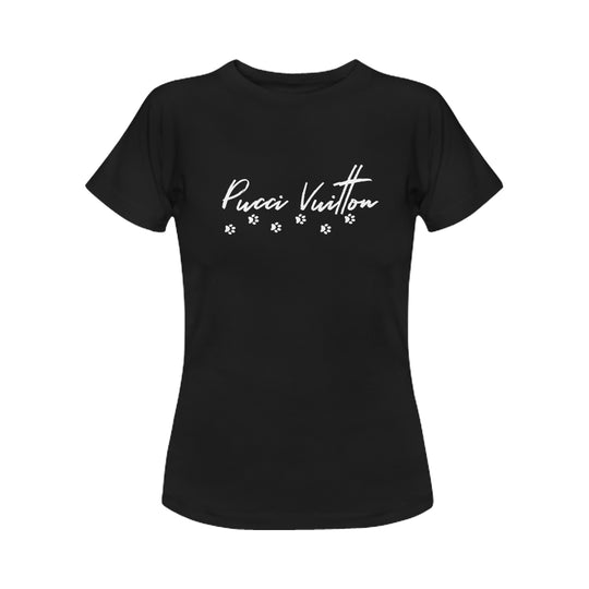 Pucci Vuitton Logo B/W Unisex T-shirt - ENE TRENDS -custom designed-personalized-near me-shirt-clothes-dress-amazon-top-luxury-fashion-men-women-kids-streetwear-IG