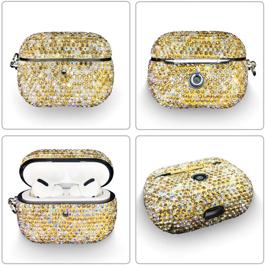 Luxury Crystal AirPod 3 Pro Case Cover w/Keychain - ENE TRENDS -custom designed-personalized-near me-shirt-clothes-dress-amazon-top-luxury-fashion-men-women-kids-streetwear-IG