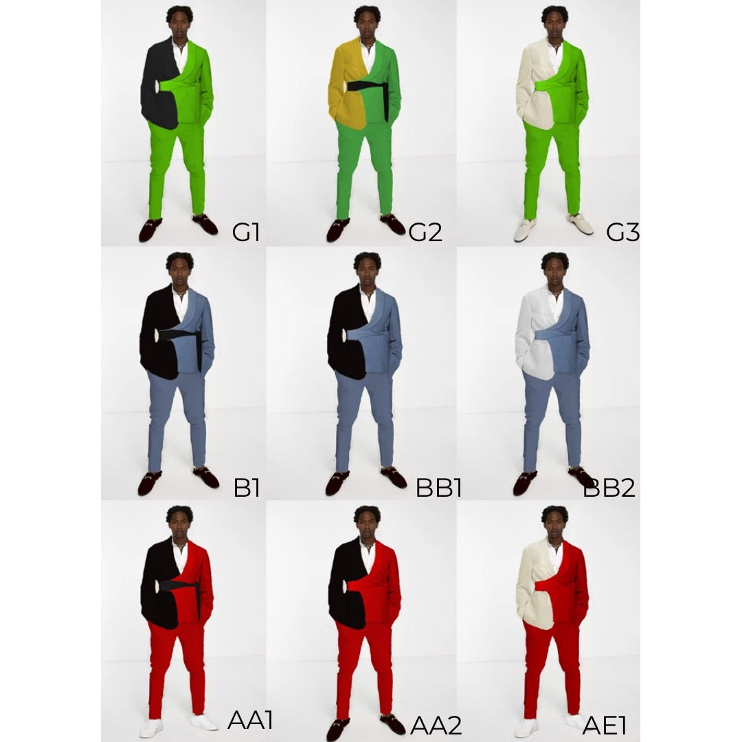 Collin Trendy Formal Split Design Detail Belt 2 Piece Suit - ENE TRENDS -custom designed-personalized- tailored-suits-near me-shirt-clothes-dress-amazon-top-luxury-fashion-men-women-kids-streetwear-IG-best