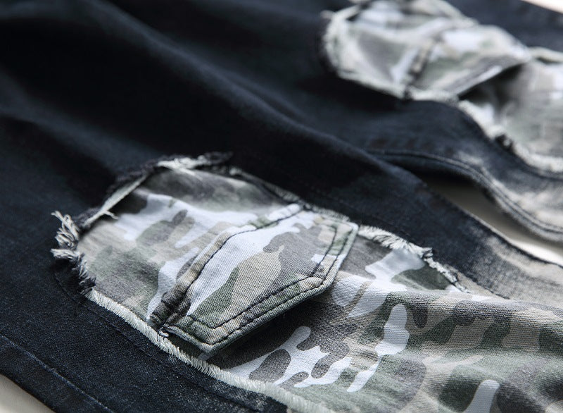 Camo Patched Men's jeans - ENE TRENDS -custom designed-personalized-near me-shirt-clothes-dress-amazon-top-luxury-fashion-men-women-kids-streetwear-IG