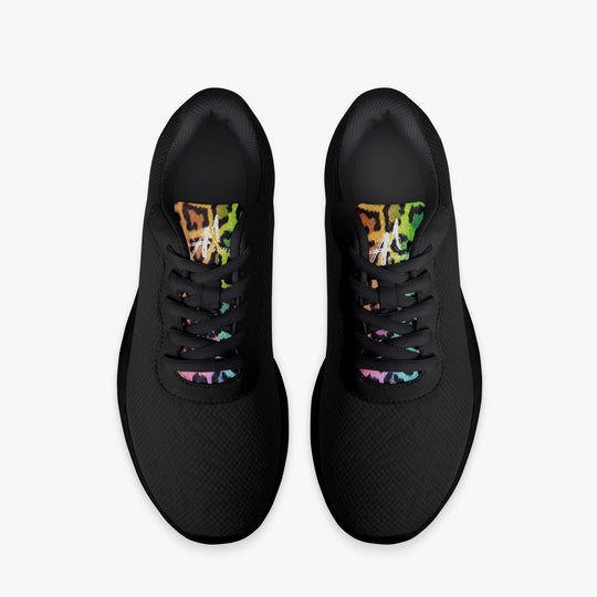 Rainbow Leopard Lifestyle Mesh Running Shoes - Black - ENE TRENDS -custom designed-personalized-near me-shirt-clothes-dress-amazon-top-luxury-fashion-men-women-kids-streetwear-IG