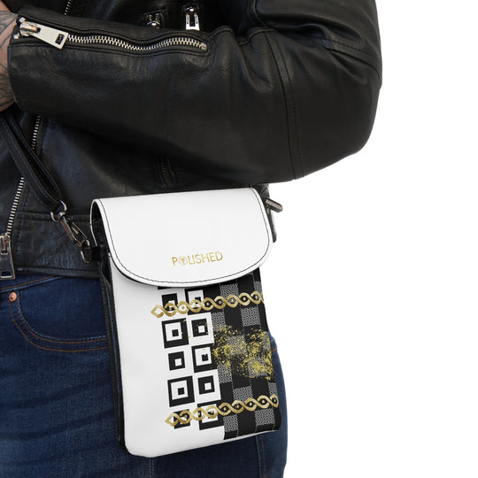 Polished Punteggiato Small Cell Phone Wallet - ENE TRENDS -custom designed-personalized-near me-shirt-clothes-dress-amazon-top-luxury-fashion-men-women-kids-streetwear-IG-best